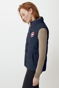 Chamarras Canada Goose Mujer Mexico - Freestyle Chalecos Azul Oscuro Marino NP3126740